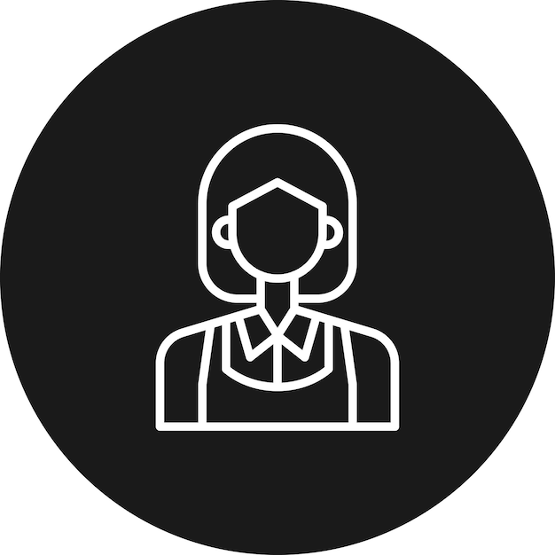 Maid vector icoon kan worden gebruikt voor house cleaning iconen