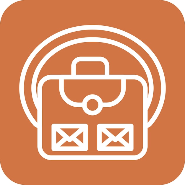 Mail Bag Icon Style