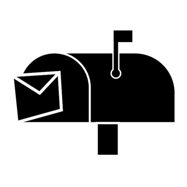 Mail box icon logo vector design template