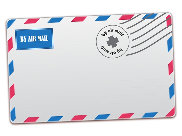 Почта по воздуху Векторная иллюстрация быстрой и эффективной почтовой доставки