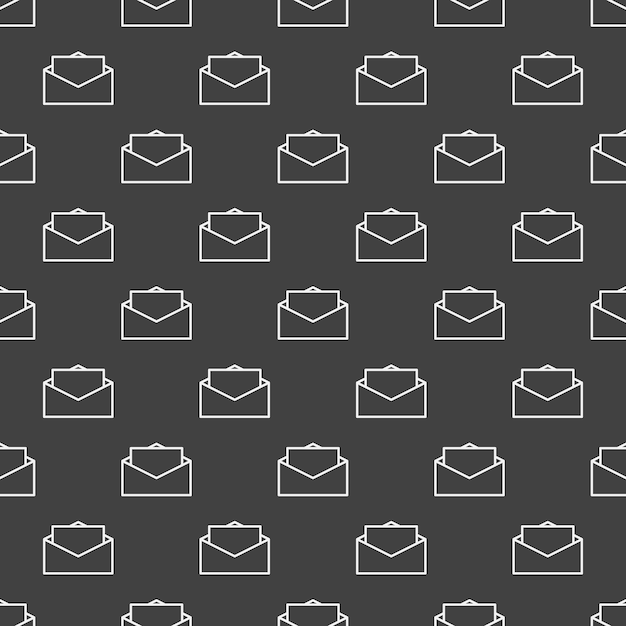 Mail or email vector seamless texture pattern or background