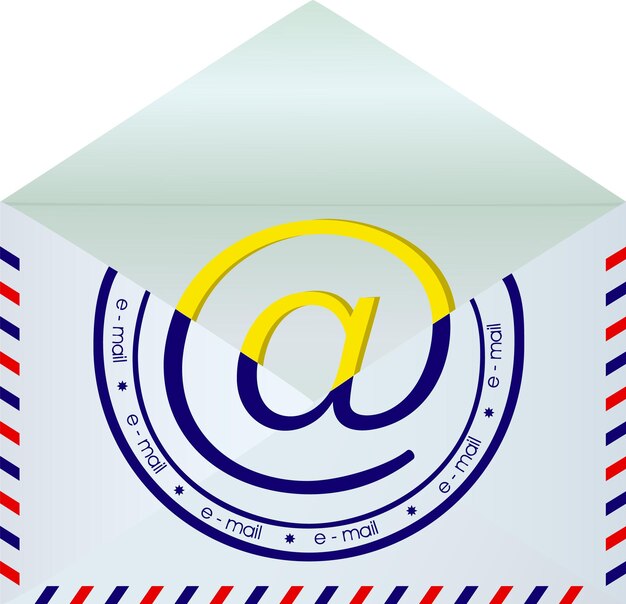 Vector mail envelop