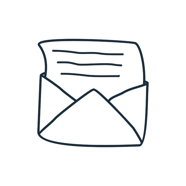 Mail envelope icon vector illustration