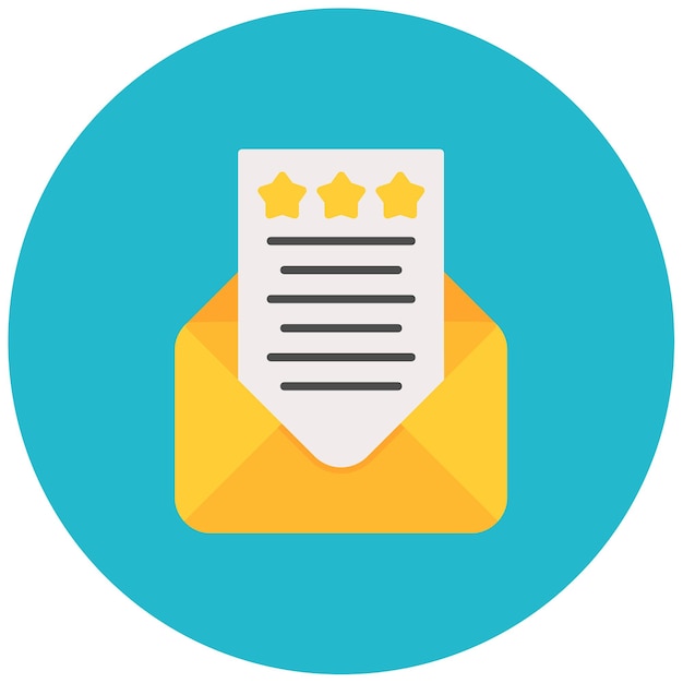 Mail Feedback Flat Illustration