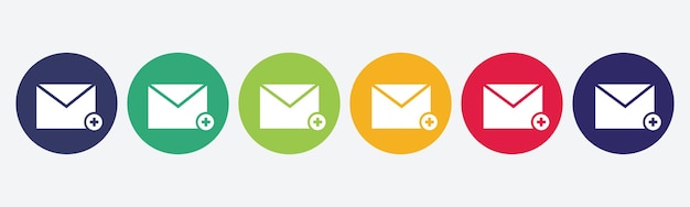 Mail icon set Email icon vector