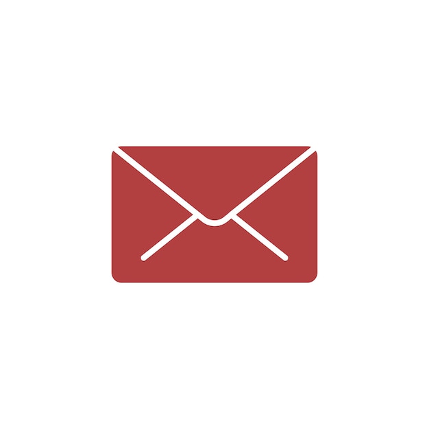 Шаблоны векторного дизайна икон почты, изолированные на белом фоне