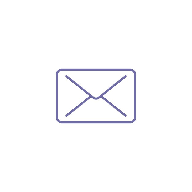 Mail icon vector design templates isolated on white background