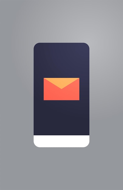 Mail and smartphone flat vector illustration