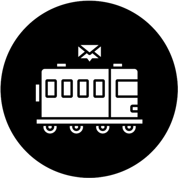 Mail Train Icon Style