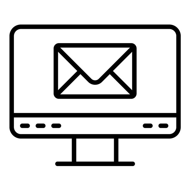 Стиль векторной иллюстрации почты