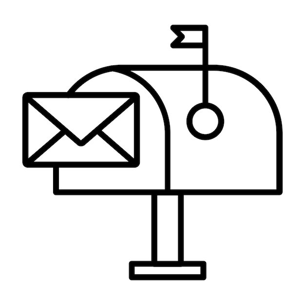 Вектор Значок почтового ящика