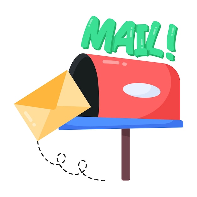 「mail」という単語が書かれたメールボックス