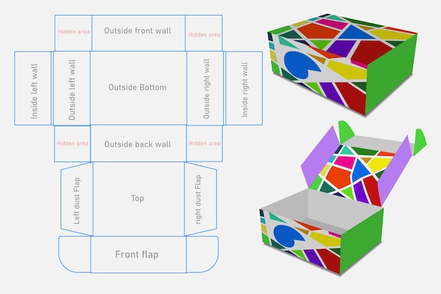 Mailer box design template