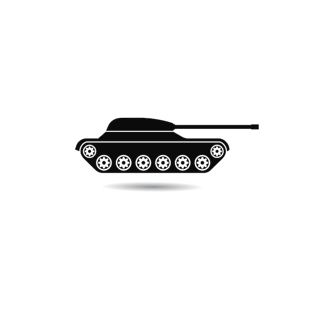 주요 전투 탱크 아이콘 로고 벡터 아이콘 그림