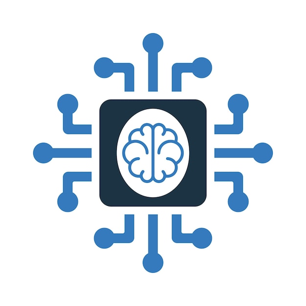 mainframe brain chip icon simple editable vector design isolated on a white background 38