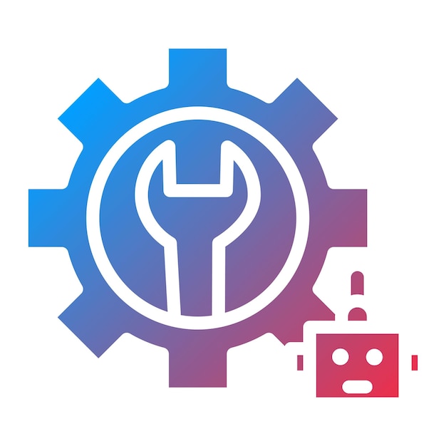 Maintenance icon vector image can be used for robotics