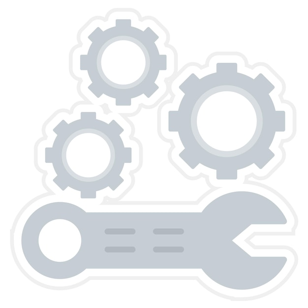 Vettore immagine vettoriale dell'icona di manutenzione può essere utilizzata per l'esperienza utente