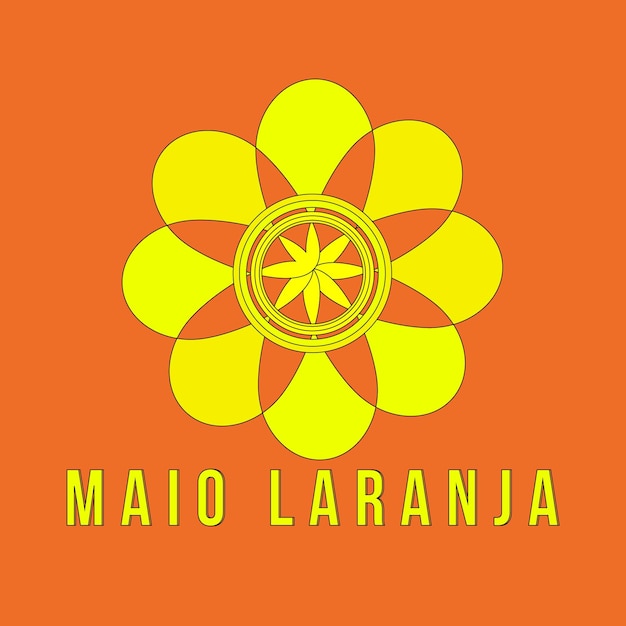 Maio Laranja 배너 벡터 디자인