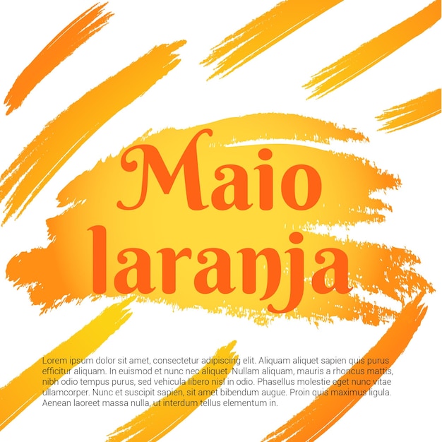 Maio laranja sociale media poster banner achtergrond