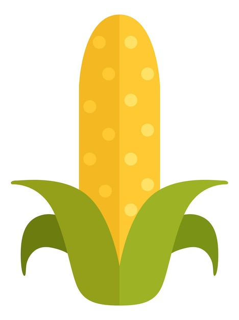 Vector maïs plat pictogram maïs symbool boerderijplant