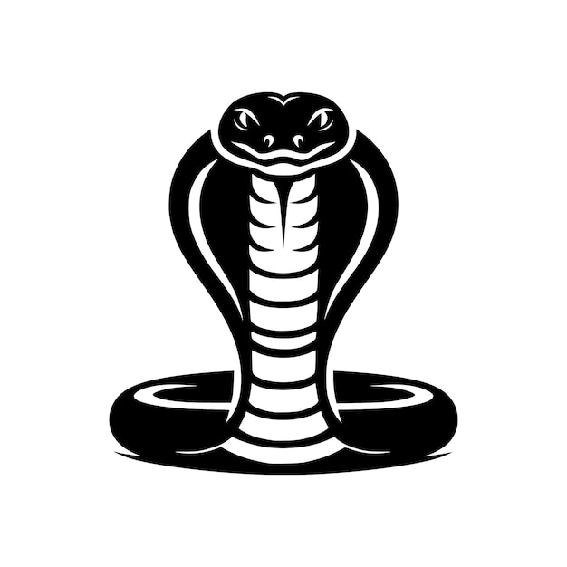 Vector majestic king cobra logo design illustratie voor business sport en mascotte.