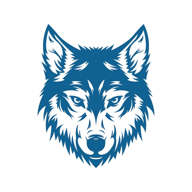 The Majestic Wolf A Symbol of Power and Wisdom Mascot Logo Concept Vector Illustration Cartoon Suitable For Logo Wallpaper Banner Card Book Illustration TShirt Sticker Cover etc