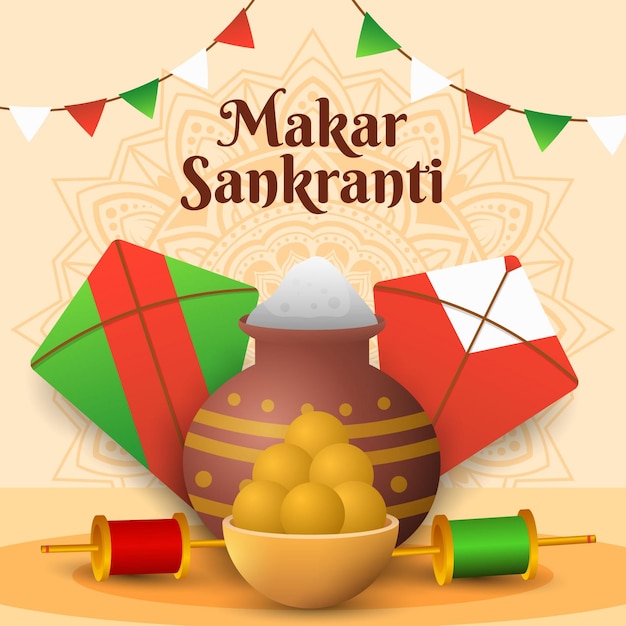 Makar sankranti concept