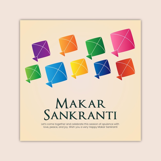 Makar Sankranti - Social Media Post Template 08