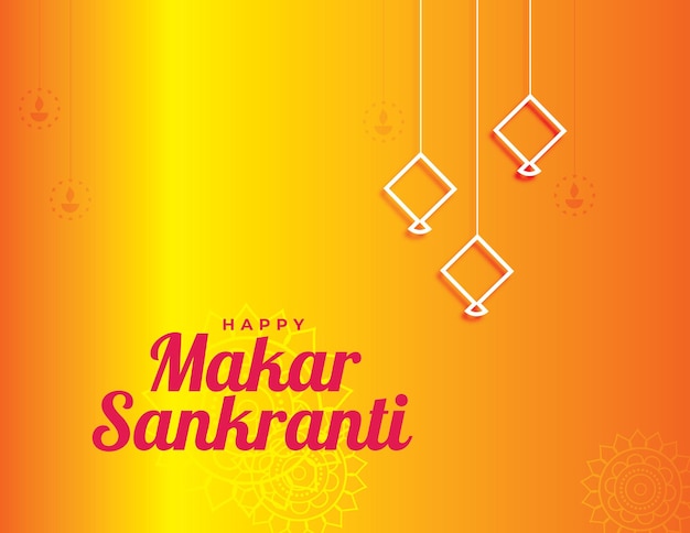 MakarSankrinti greeting design