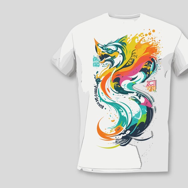 make art print ready vector white tshirt illustration design 1