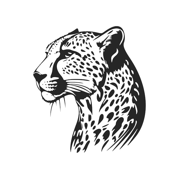 印象的な黒と白のスタイリッシュな斑点のある gypard ロゴで大胆なステートメントを作りましょう