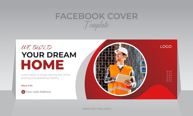 Make Dream house apartment real estate construction social media web banner design template