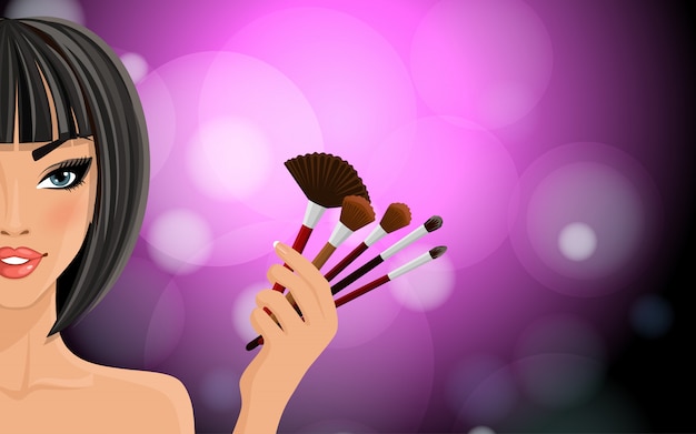 Vector make up background