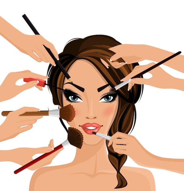 Vector make up concept