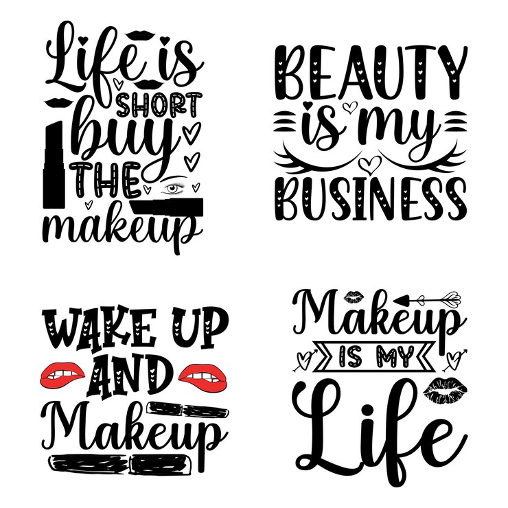 Make-up grappig ontwerp