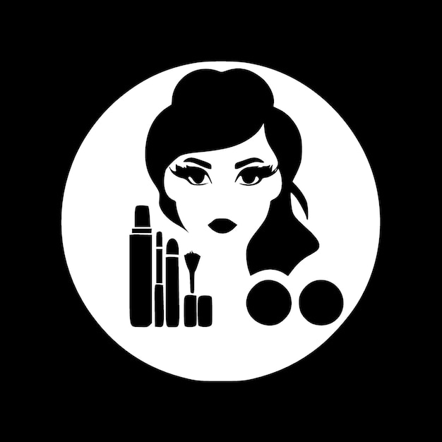 Make-up Hoge kwaliteit Vector Logo Vector illustratie ideaal voor Tshirt grafische