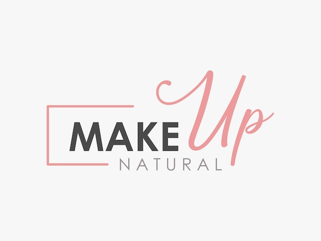 Make up shop logo template