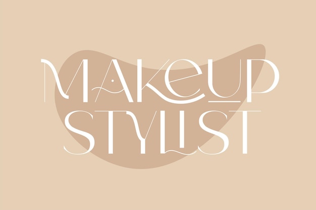 Make-up stylist mode en beauty citaten vector illustratie typografie voor spandoek poster