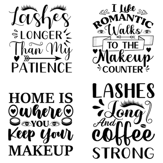 Make-up Svg typografie ontwerp
