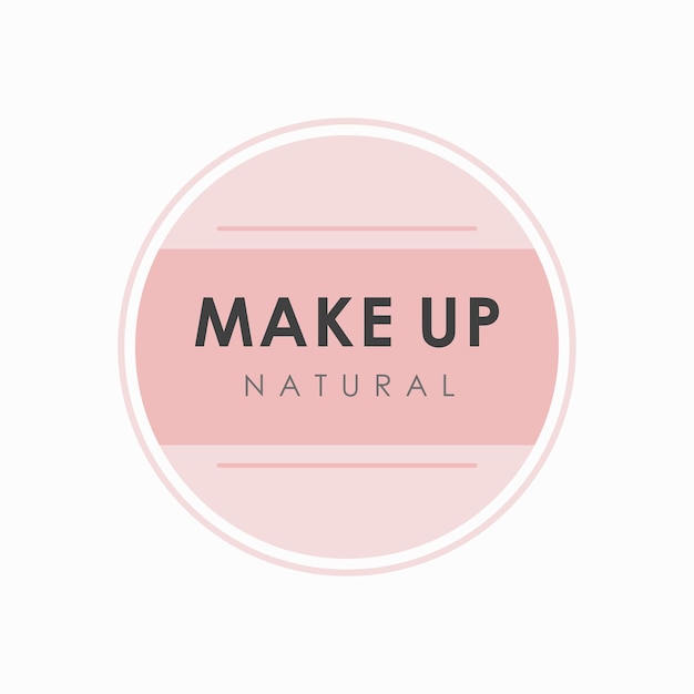 Make-up winkel logo sjabloon