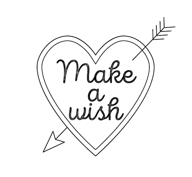 Vector make wish icon