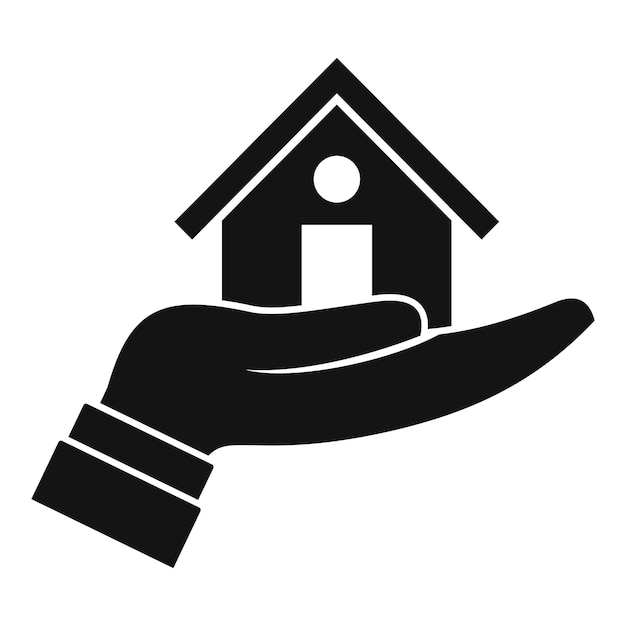 Makelaar zorghuis pictogram Eenvoudige illustratie van makelaar zorghuis vector pictogram voor webdesign geïsoleerd op een witte achtergrond