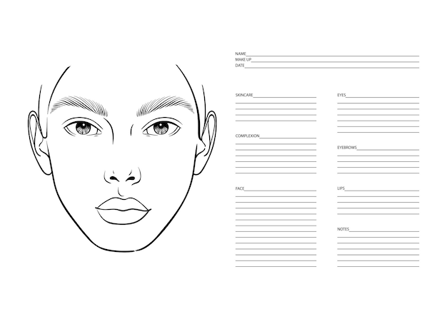 Premium Vector Makeup Artist Blank