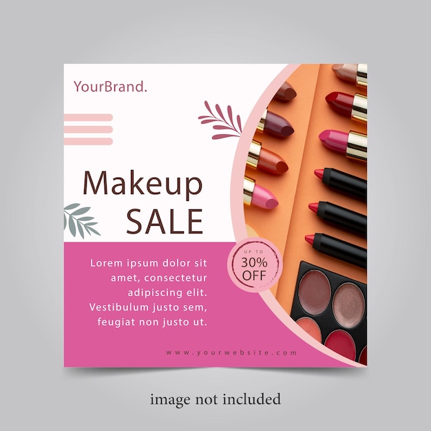 Makeup Big Sale Vector Design