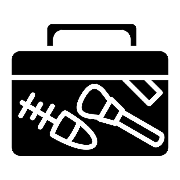 Vector makeup container icon style