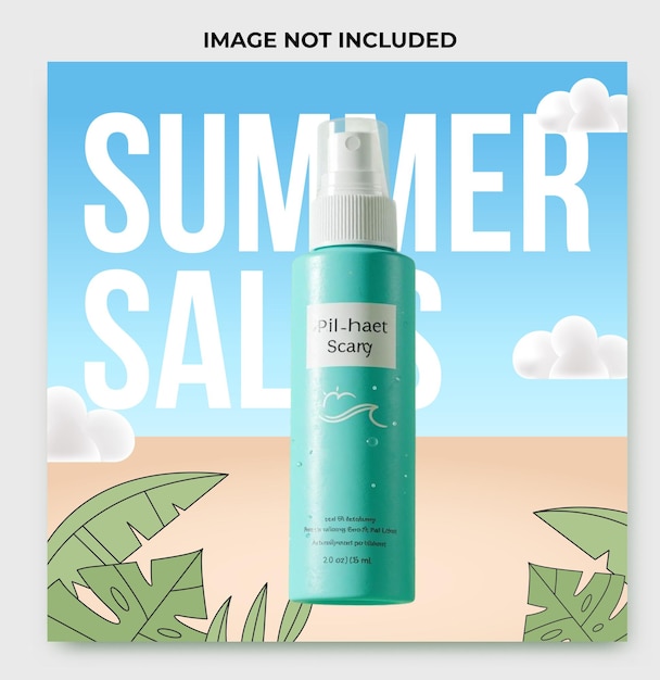 Постер с предложениями макияжа Giam Gia My Pham Summer