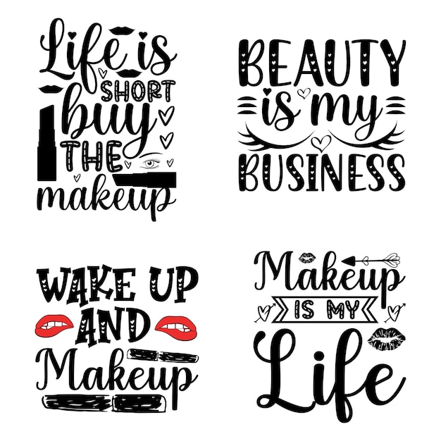 Premium Vector Makeup Funny Design