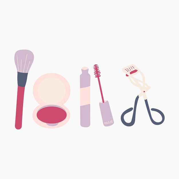 Makeup set illustration