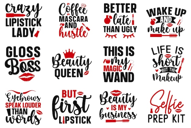 Makeup SVG bundle