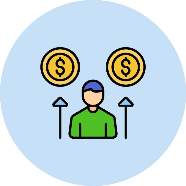 Making Money Flat Illustration